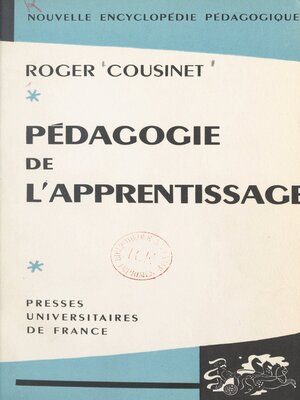 cover image of Pédagogie de l'apprentissage
